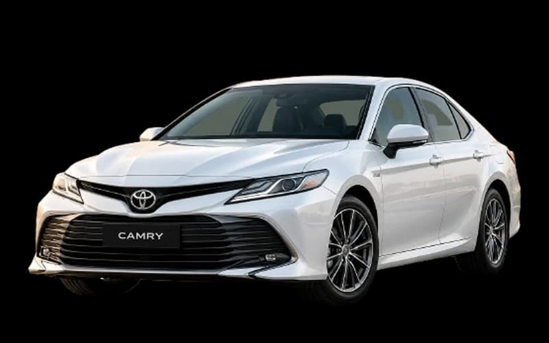 White Toyota Camry sedan